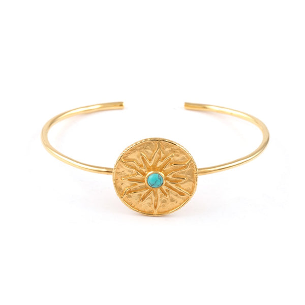 The Sun Queen Bangle // Turquoise