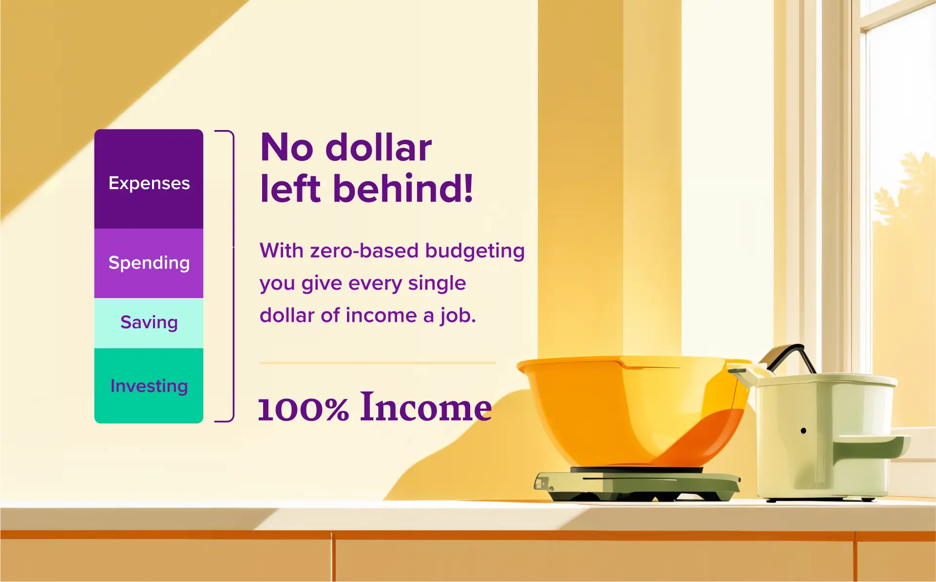 Zero-based budgeting mean every dollar is assigned a job.