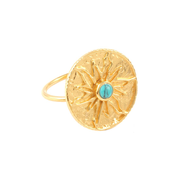 The Sun Queen Ring // Turquoise