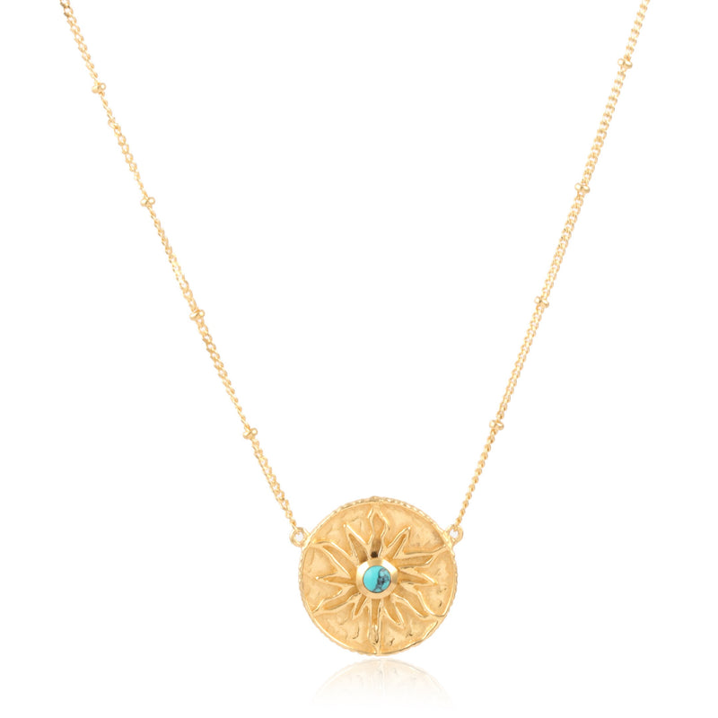 The Sun Queen Necklace // Turquoise