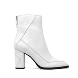 ALMASI // WHITE vegan apple leather boots