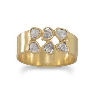 Polki Diamond Ring | GOLD