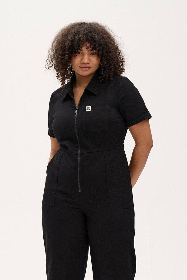 Ragan Jumpsuit: ORGANIC COTTON // Black