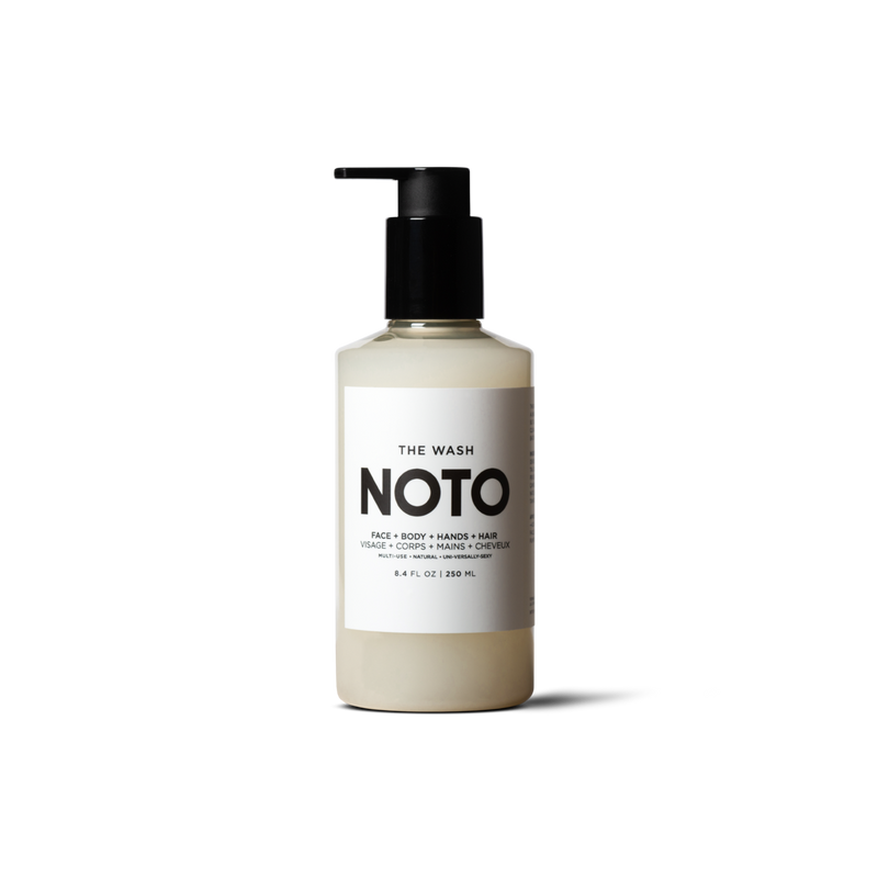 NOTO // THE WASH // FACE, HAIR, HANDS & BODY 250ml  - Multi-Use | Unisex Product -   A multi-use product, use THE WASH in the shower, at the sink or both - for hands, hair, face and body. VEGAN