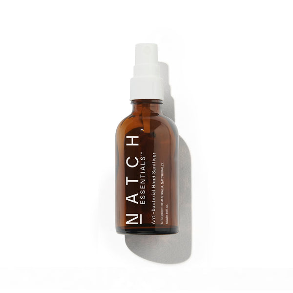 Natch Essentials Hand Sanitiser Mist is made up of 70% ethyl-alcohol and formulated to kill 99% of bacteria, to give you the ultimate protection against the transfer of germs. Blended with Cedarwood and Lemon Myrtle essential oils, it is packed with infection fighting antiseptic benefits whilst protecting your skin from drying out